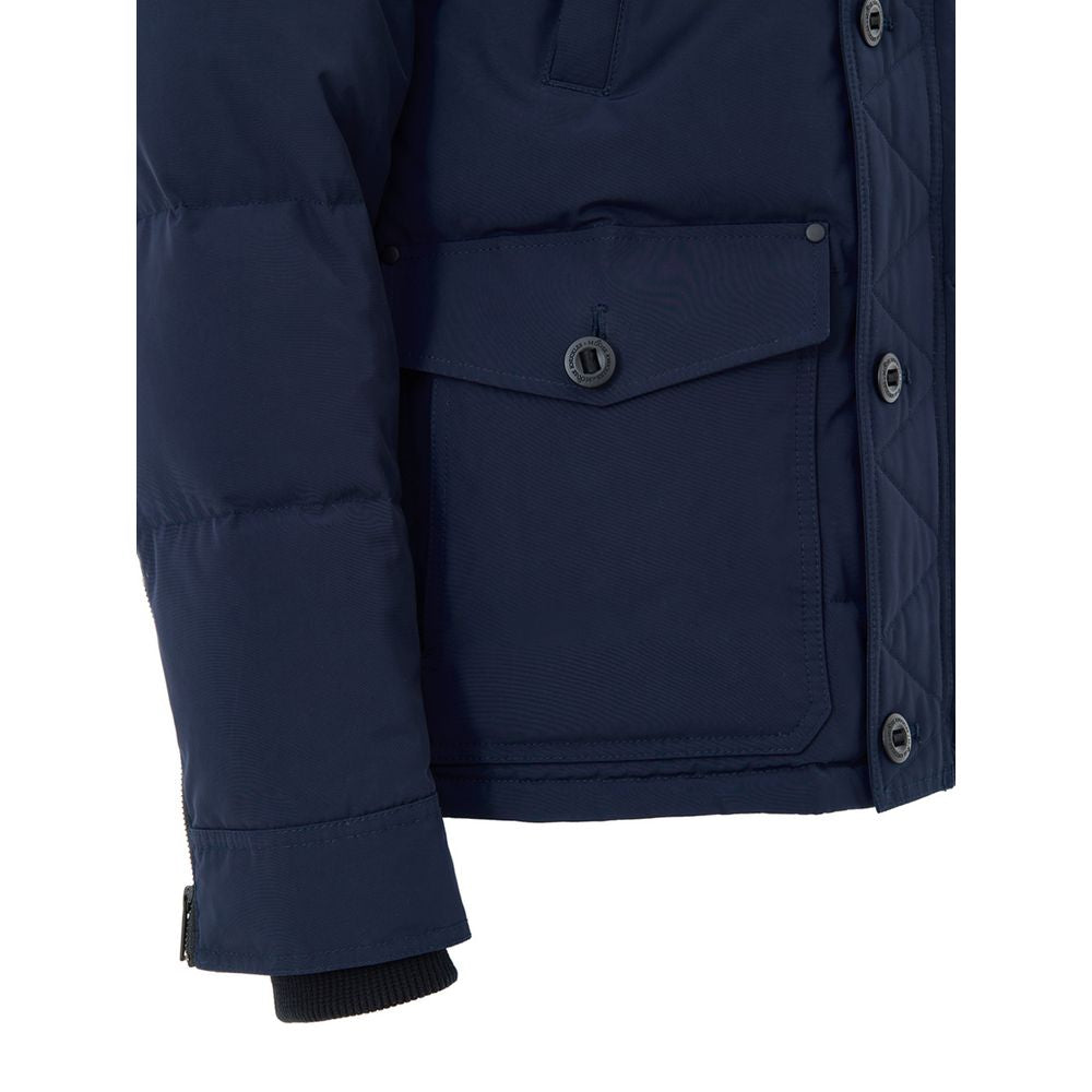 Blue Nylon Coat