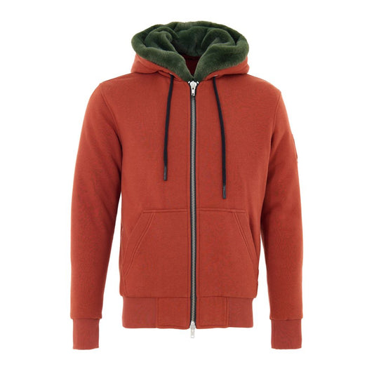 Orange Cotton Hoodie