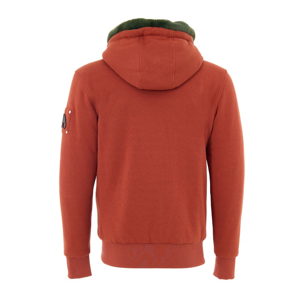 Orange Cotton Hoodie