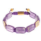 Dazzling Diamond Gold-Plated Amethyst Bracelet