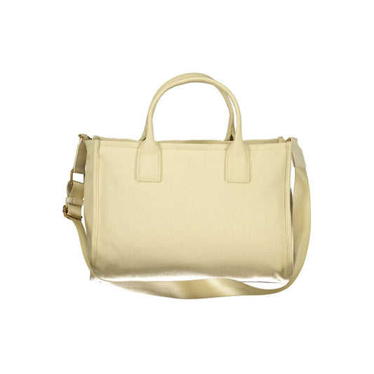 Beige Cotton Women Tote