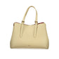 Beige Polyurethane Women Tote