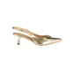 Gold Leather Women's Sandal