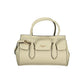 Beige Polyurethane Women Tote