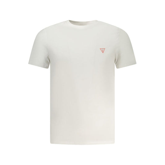 White Cotton Men T-Shirt