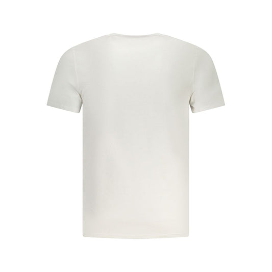 White Cotton Men T-Shirt