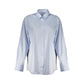Azzurro Cotton Women Shirt