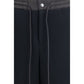 Black Cotton Athletic Pants