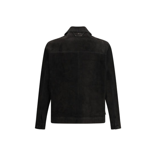 Black Calf Leather Bos Taurus Clothing