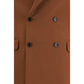 Brown Cotton Two-Piece Suit