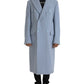 Light Blue Cashmere Trench Coat