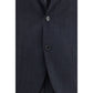 Blue Cotton Two-Piece Suit