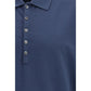 Blue Cotton Polo Shirt