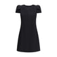 Black Wool Casual Dress