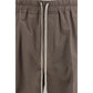 Brown Viscose Casual Pants