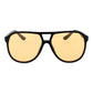 Brown Stainless Steel Sunglasses