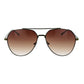 Gray Stainless Steel Sunglasses