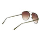 Gray Stainless Steel Sunglasses