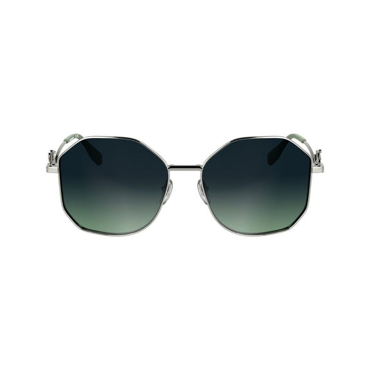 Gray Metal Sunglasses