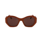 Brown Injected Sunglasses
