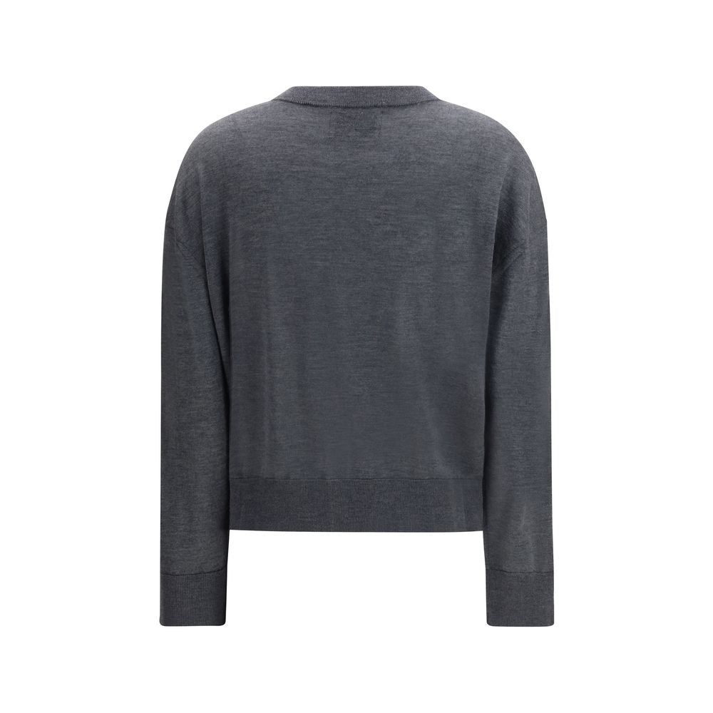 Gray Cashmere Cardigan