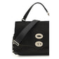 Black Calf Leather Bos Taurus Handbag