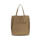 Beige Calf Leather Bos Taurus Shoulder Bag