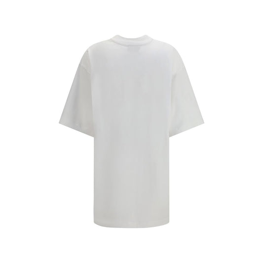 White Cotton Long Sleeve T-Shirt