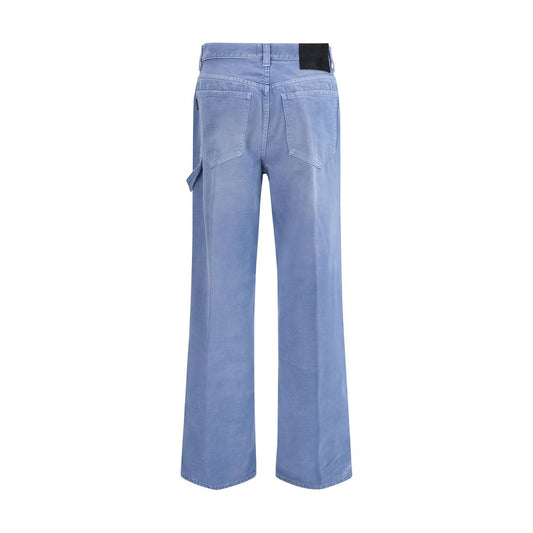 Blue Cotton Relaxed Fit Jeans