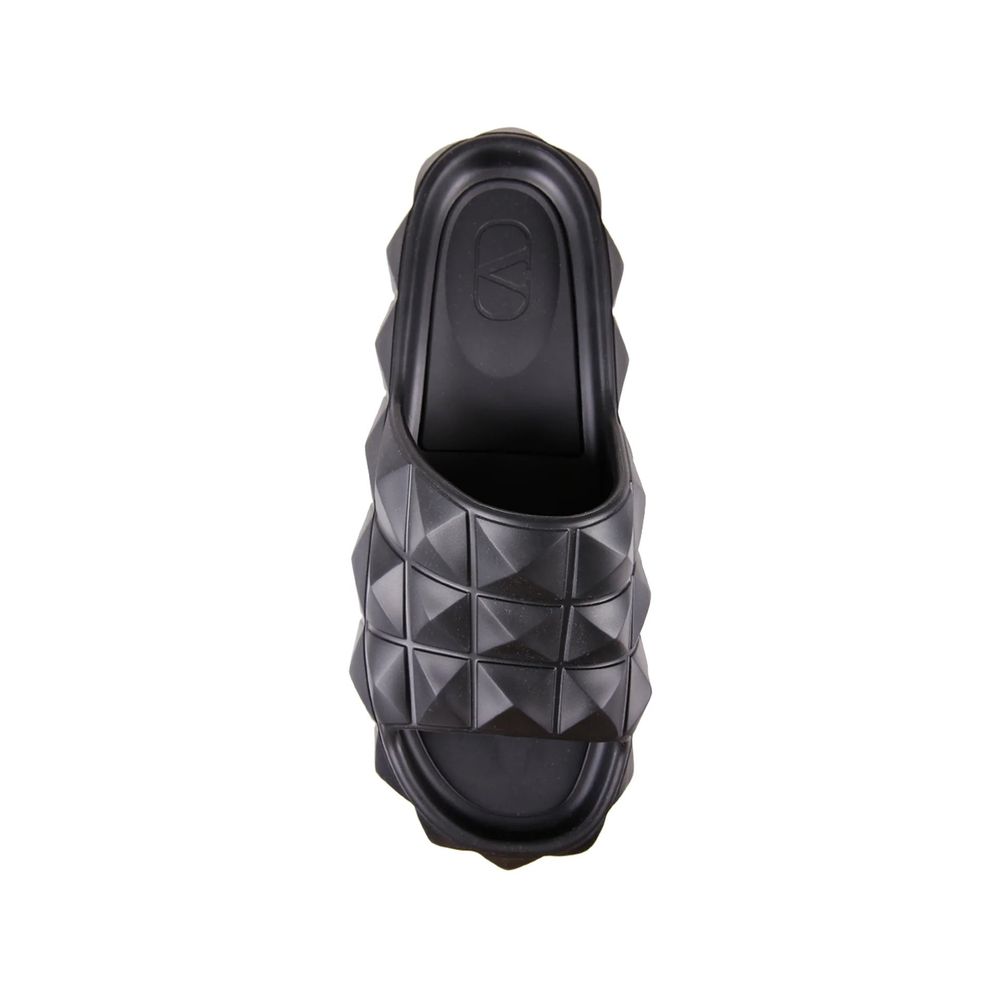 Black Rubber Slippers