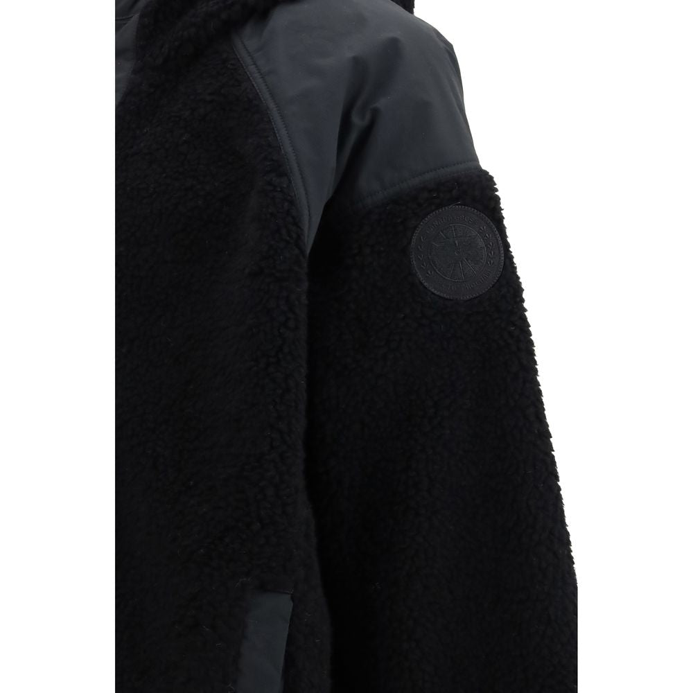 Black Wool Bomber