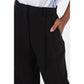 Black Acetate Casual Pants