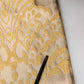 Gold Baroque Pattern Silk Blend Fringed 140cm X 15cm Scarf