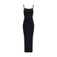 Black Polyamide Casual Dress