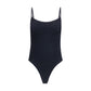 Black Polyamide One-Piece Swimsuit