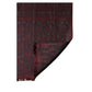 Burgundy Black Silk Paisley Foulard 135cm X 22cm  Scarf