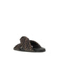 Multicolor Silk Flat Sandals