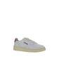 White Calf Leather Bos Taurus Low Top Sneakers