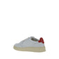 White Calf Leather Bos Taurus Low Top Sneakers
