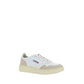 White Calf Leather Bos Taurus Low Top Sneakers