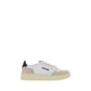 White Calf Leather Bos Taurus Low Top Sneakers