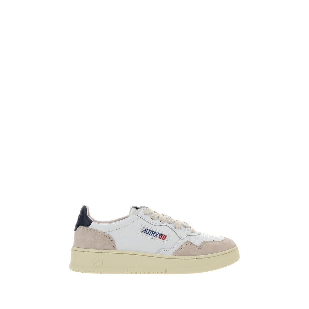 White Calf Leather Bos Taurus Low Top Sneakers