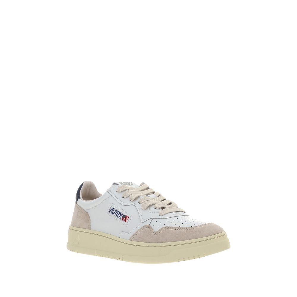 White Calf Leather Bos Taurus Low Top Sneakers