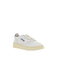 White Calf Leather Bos Taurus Low Top Sneakers