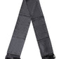 Black Silk Geometric Fringe Wrap Foulard 136cm X 15cm  Scarf