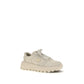 Beige Recycled Polyamide Athletic Sneakers
