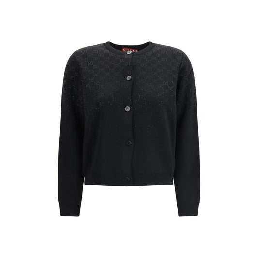 Black Wool Cardigan