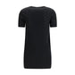 Black Wool Casual Dress