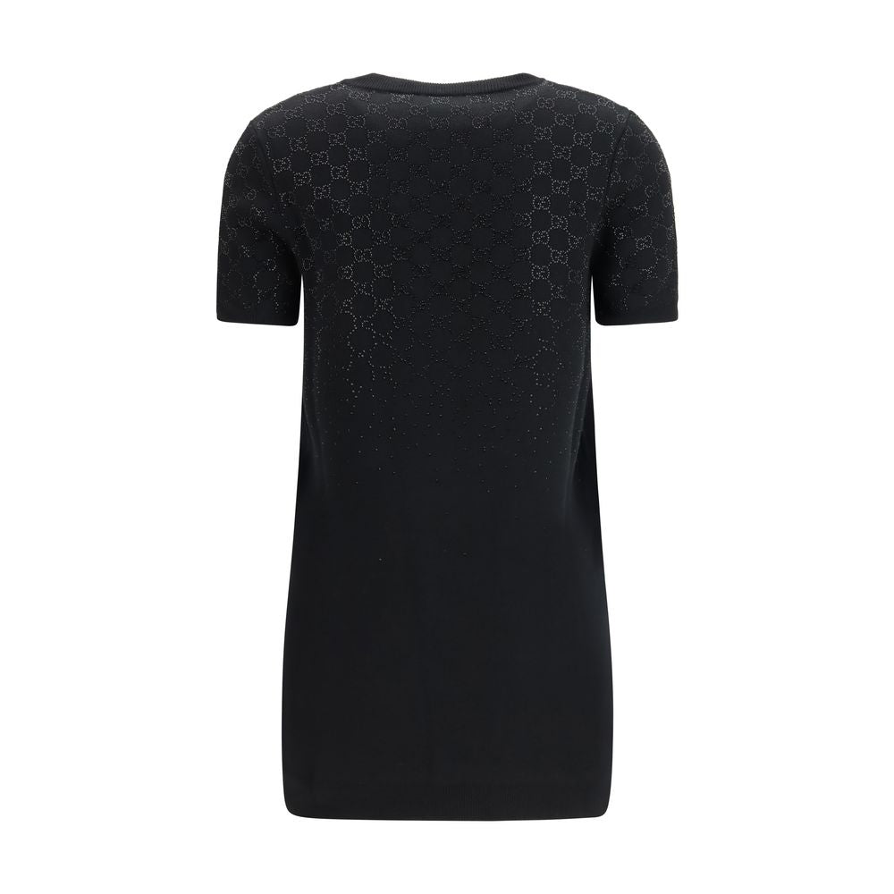 Black Wool Casual Dress