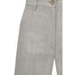 Gray Viscose Casual Pants